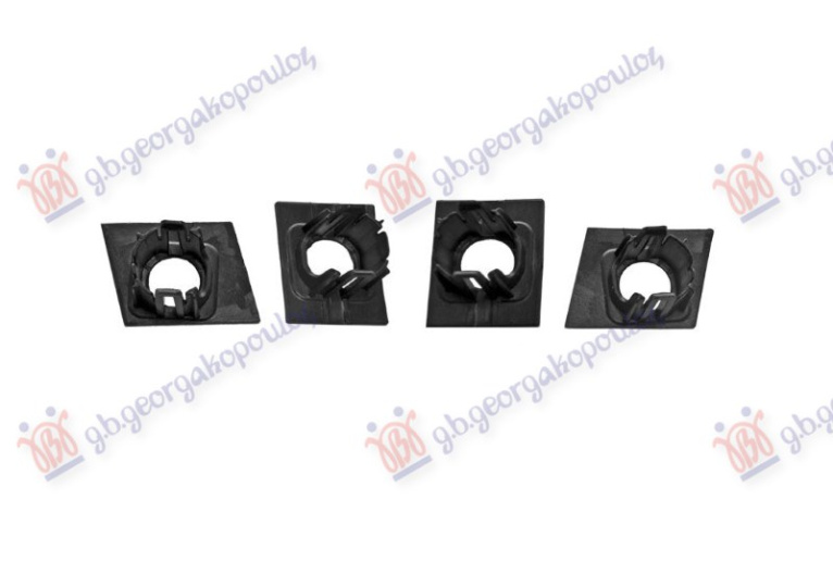 Mbajtëse e sensorit të parkimit për parakolpin e përparmë gati për ngjyrosje (set 4 copë)