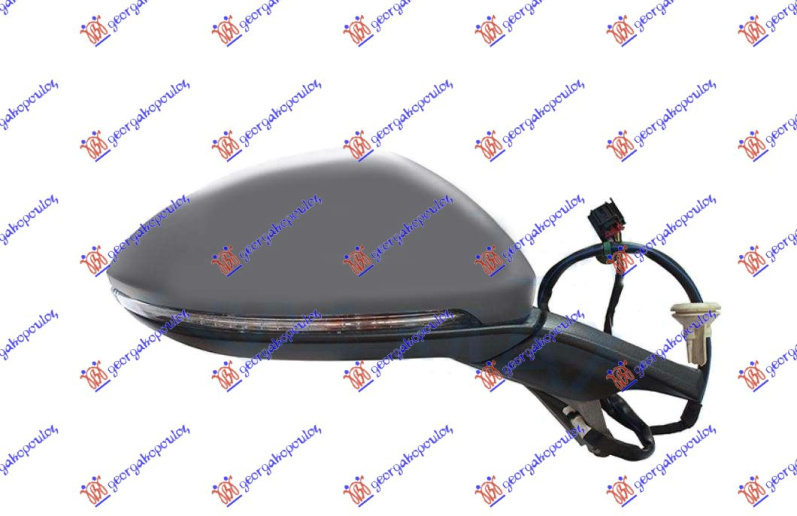 Pasqyrë elektrike me ngrohje (gati për ngjyrosje) (me sinjal)