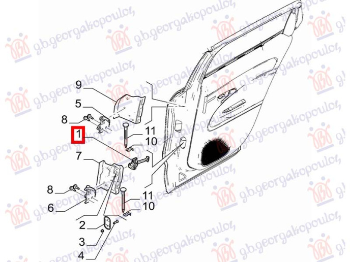 Kufizues i derës së pasme (origjinal)