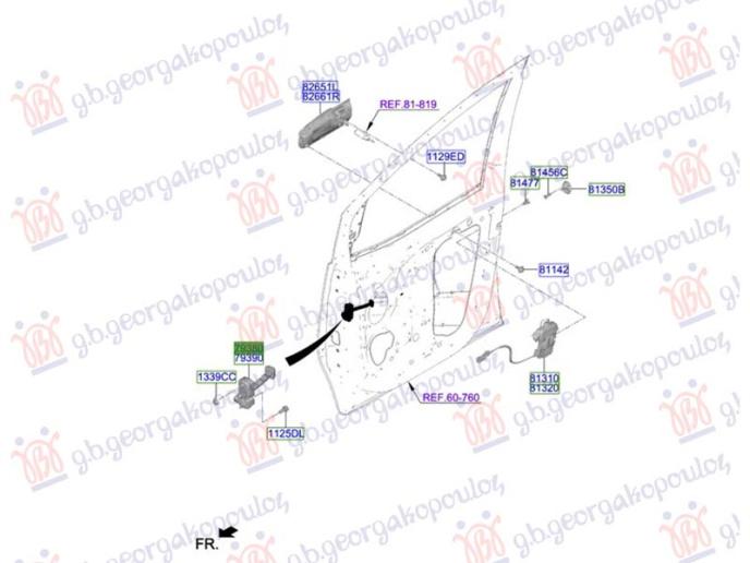Kufizues i derës së përparme (origjinal)