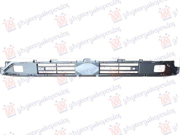 Grilë qendrore në parakolpin e përparme