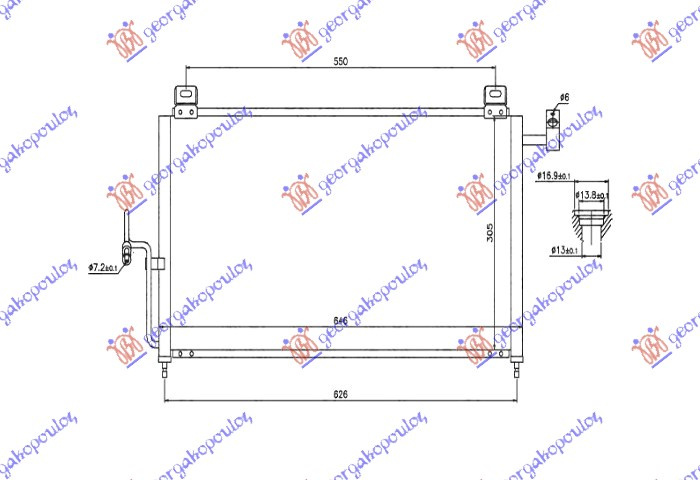 Radiator i kondicionerit benzinë - 2.0 dizel (646x321)