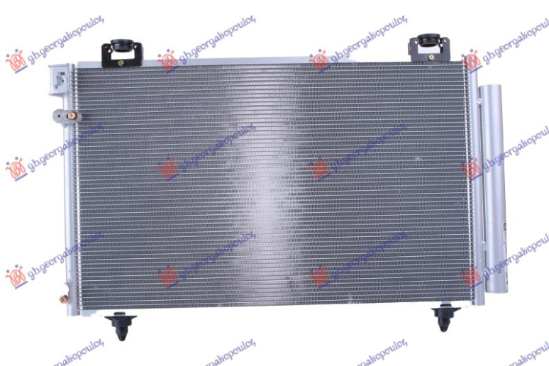 Radiator kondicioneri 1.6-1.8 Benzinë - 2.0 D4D Dizel (610x360x16) tub i majtë (KOYO)