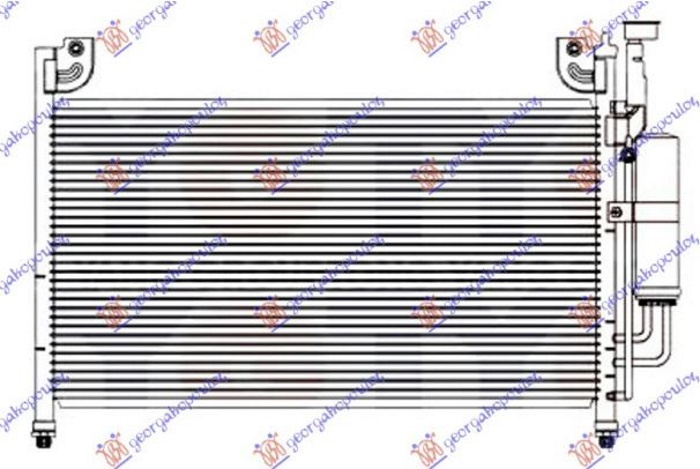Radiator kondicioneri benzinë/dizel (575X335X16) (KOYO)