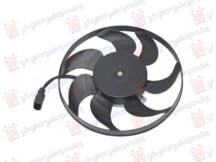 Ventilator ftohjeje benzinë-dizel (motor+ventilator) (295MM) (2 pinë)