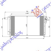 Radiator kondicioneri benzinë/dizel (620X360X16) (KOYO)