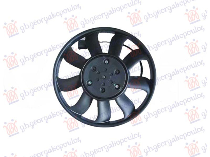 Ventilator ftohjeje 3.0 dizel - 4.0 benzinë (motor+ventilator) (majtas) (390MM) (600W)