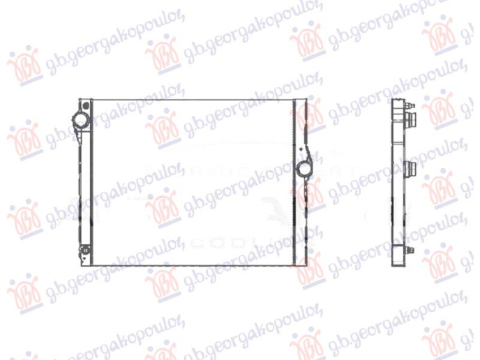 Radiator kondicioneri benzinë - hibrid (610X494X32)