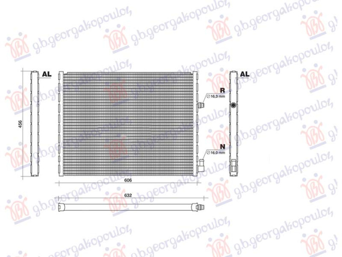 Radiator shtesë 4.4 benzinë (550x446)