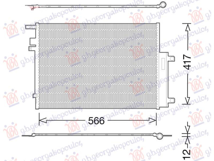 Radiator kondicioneri 2.0 Dizel (566x517)