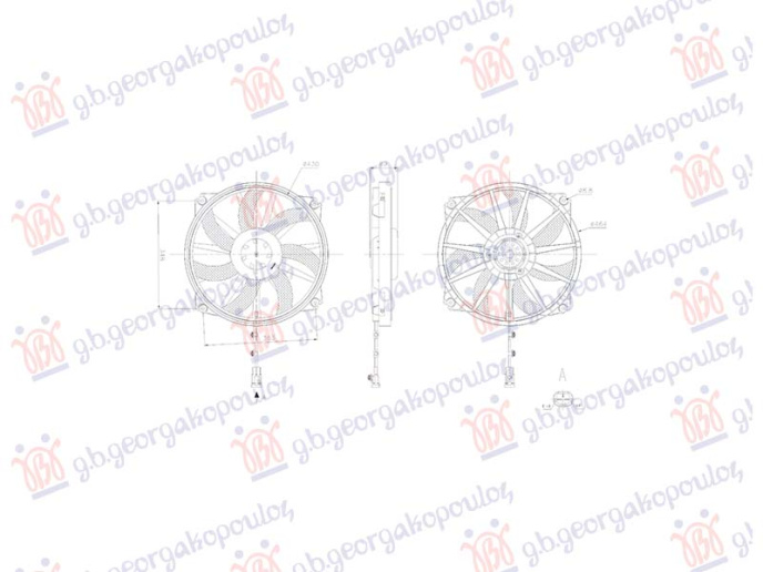 Ventilator ftohjeje benzinë/dizel (2 pinë) (240W)