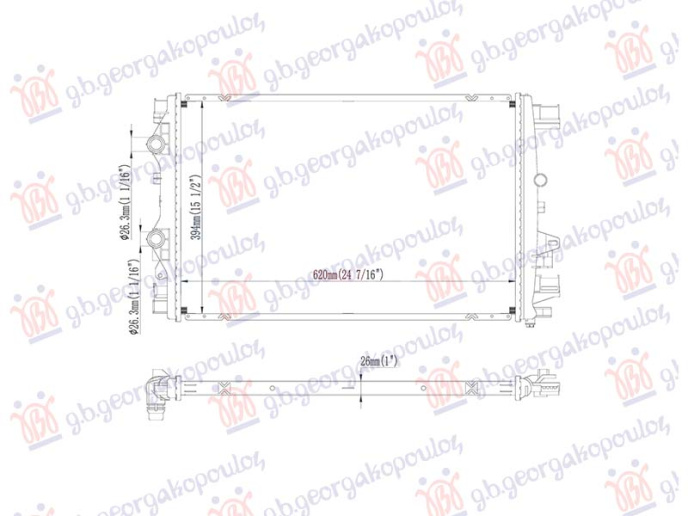 Radiator shtesë 1.0-1.3 benzinë (560x418)