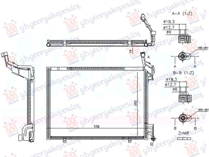 Radiator kondicioneri 1.5 Dizel (518x382)