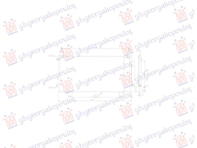 Radiator kondicioneri 1.5 VTEC-Turbo (725x360) (KOYO)