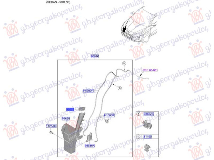 Kapak për depozitën e larësit të xhamit (Origjinal)