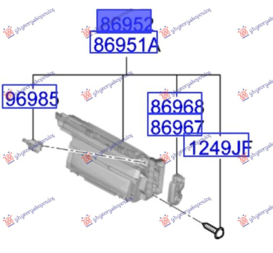 Tub ajri i përparmë (për radiator) (aktiv) (GT) (Origjinal)