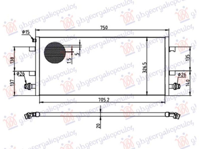 Radiator shtesë 2.0 benzinë (705x323)