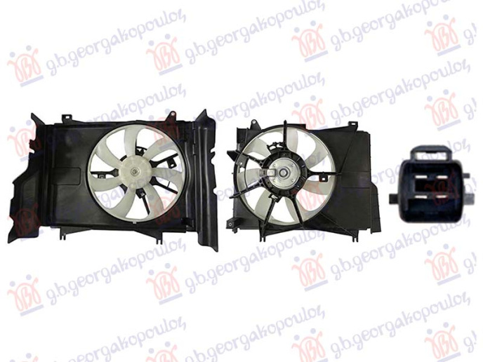 Ventilator ftohjeje 1.0-1.2 benzinë (353MM) (4 pinë)