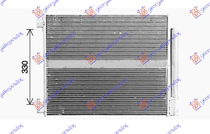 Radiator kondicioneri për të gjitha modelet benzinë/dizel (564X438X12) (MARELLI)