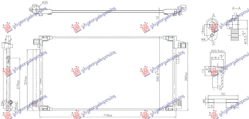 Radiator kondicioneri 1.8 Hibrid Benzinë (675x375x12) (KOYO)