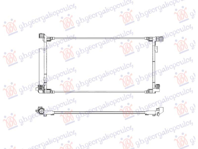 Radiator kondicioneri 2.0 Benzinë/Hibrid (718x353)(KOYO)