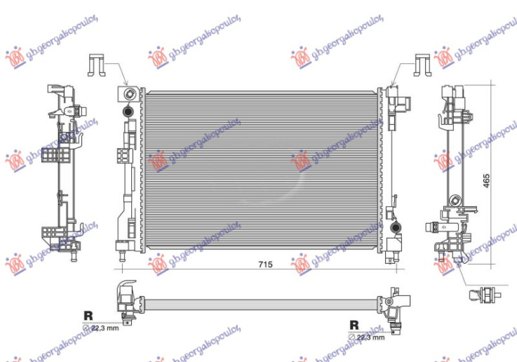 Radiator (610X396) (NRF)