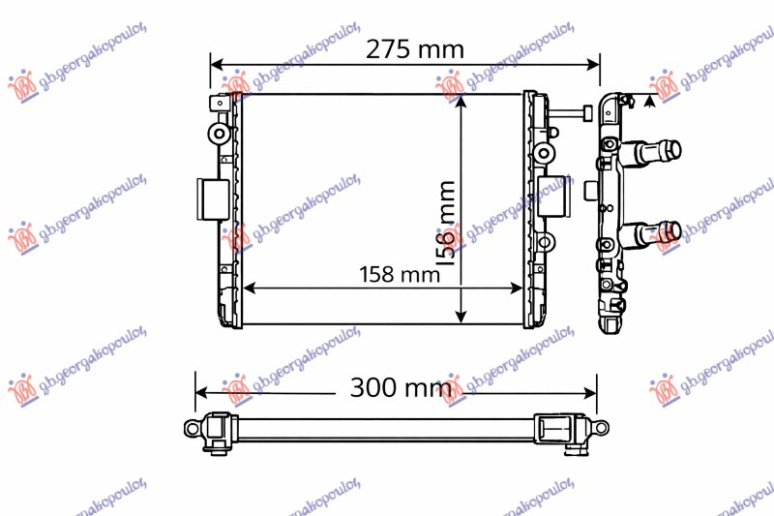 Radiator 2.8 dizel TDi (mekanik) (650x440) (VALEO)