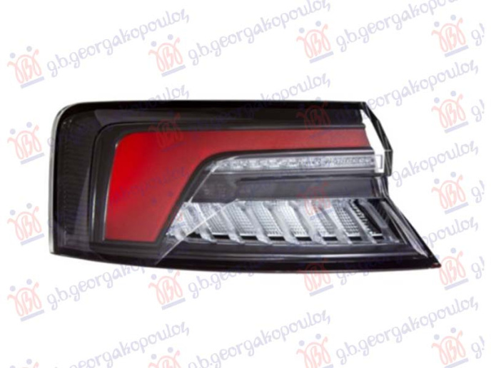 Dritë e pasme pjesa e jashtme e errësuar LED transparent dinamik (ULO)