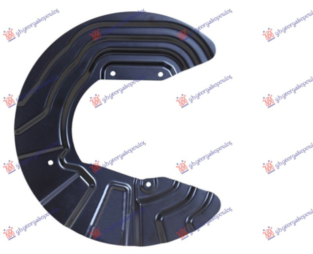 Panel mbrojtës disku i frenave të para (diametri i panelit 370/150MM) (Diametri i diskut 328MM) (Alumin)