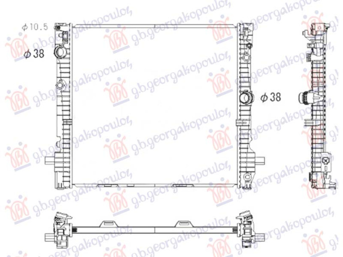 Radiator 2.0 benzinë/hibrid (615x605)