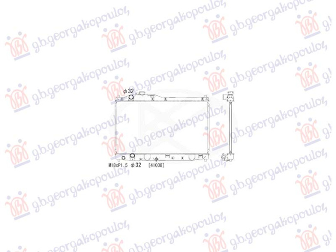 Radiator 2.0 benzinë VTEC (375x658x16) (VALEO)