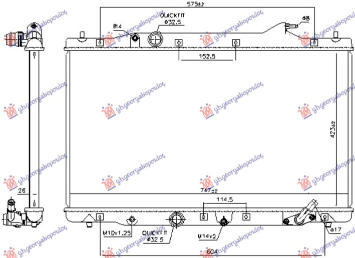 Radiator dizel manual  2.2 (747x423)