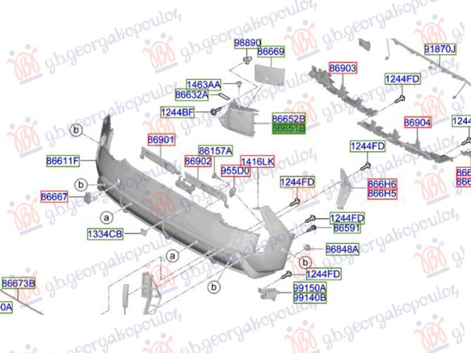 Cep I parakolpit të pasëm 2024- (Orighinal)