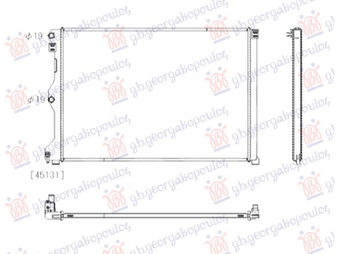 Radiator 2.0 benzinë automatik (675x472) (KOYO)