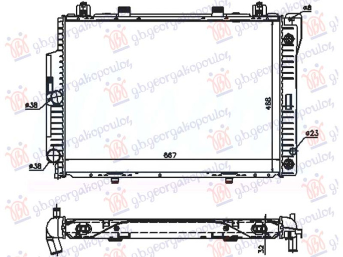 Radiator 3.2 benzinë automatik (667x468)