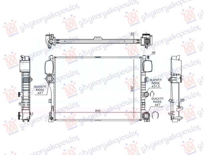 Radiator 4.0 dizel -4.7-5.5 benzinë (640x462)