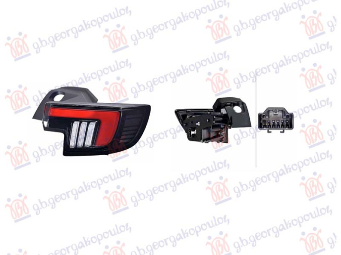 Dritë e pasme pjesa e jashtme LED (INTELI LUX LED) (HELLA)
