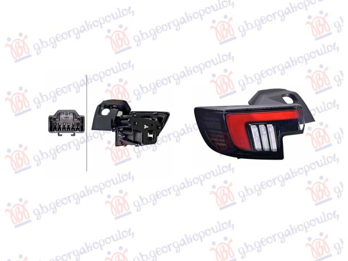 Dritë e pasme pjesa e jashtme LED (INTELI LUX LED) (HELLA)