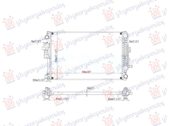 Radiator 1.5 benzinë - 1.6 dizel manuak (660x438)