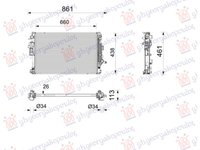Radiator 2.0 dizel auto (660x438)