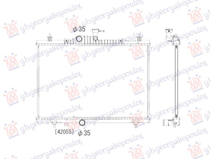 Radiator 2.0DCi - 2.5 benzinë (660x440) (NRF)