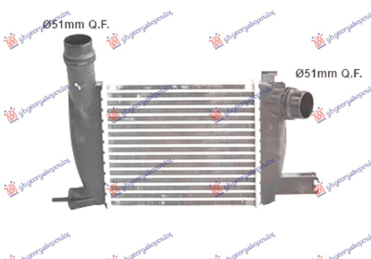 Radiator INTERCOOLER 1.6 benzinë (256x218)
