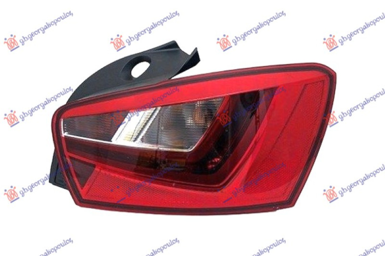 Dritë e pasme  5D bazë e zezë led (MARELLI)
