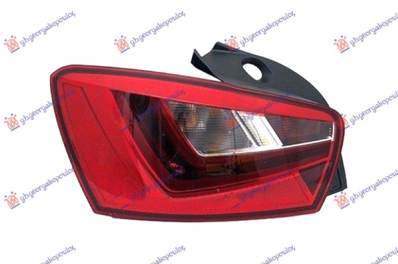 Dritë e pasme  5D bazë e zezë led (MARELLI)