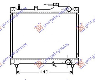 Radiator 1.6 benzinë (425x525) (NRF)