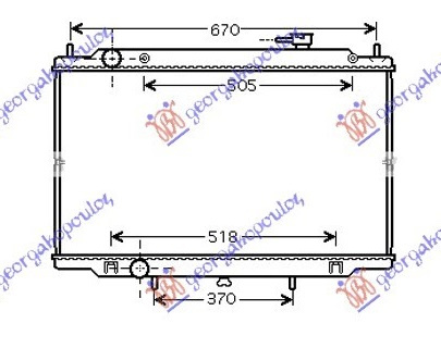 Radiator 2.5TDi +/- A/C (695x450) (NRF)