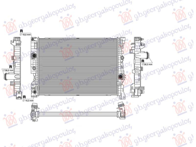 Radiator 2.0-3.0 dizel (625x446) (NRF)