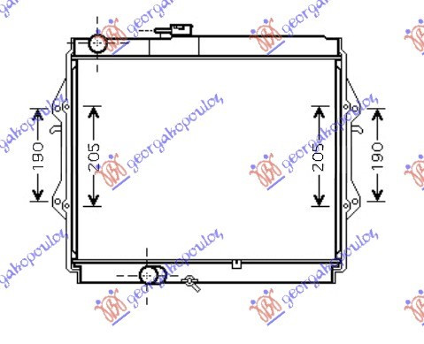 Radiator 2.4 dizel (450x520) (NRF)