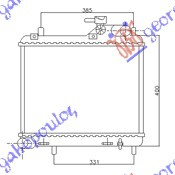 Radiator 1.5 CRDi (360x476) (NRF)