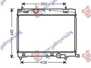 Radiator benzinë 1.33 VVT-I (73/74KW) (2009-2011) (350x480) (NRF)